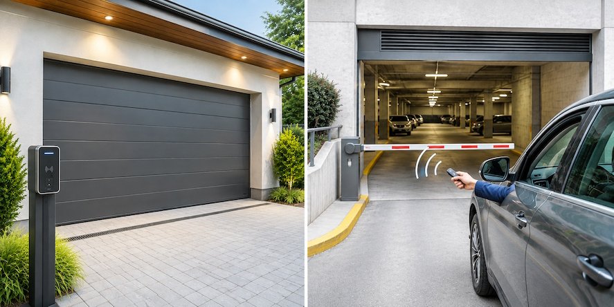 Automatic garage door access control system